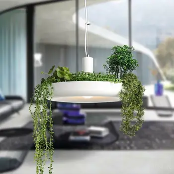 

Plant Flower Pendant Lights Potted Flowers Pot Hanglamp for Living Room Kitchen Indoor Hanging Lamp Lustre Led Modern Fixtures
