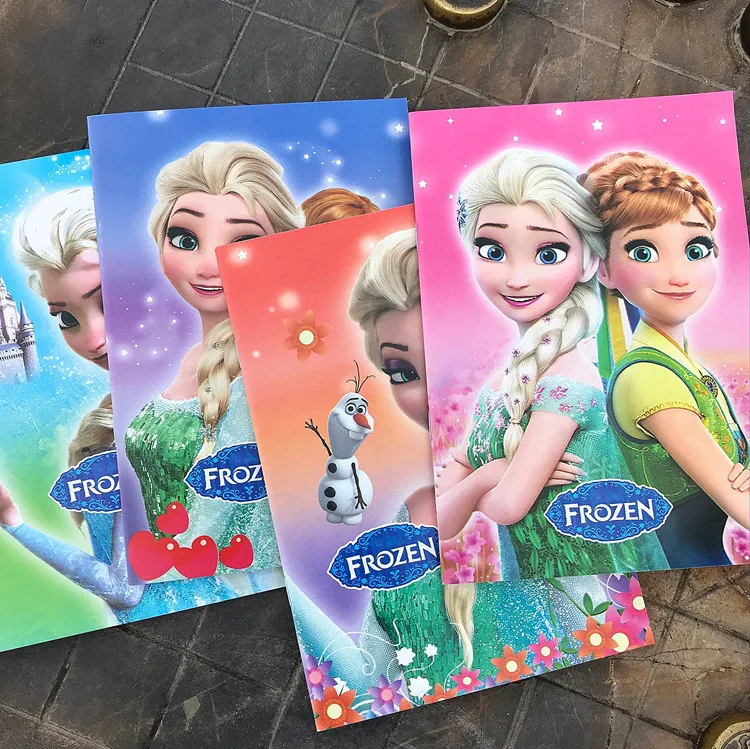 Замороженные мультфильм милый А5 блокнот disney канцелярские принадлежности для девочек офисные школьные принадлежности тетрадь