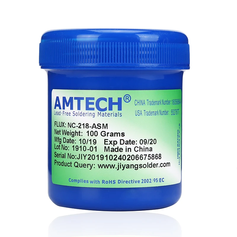 AMTECH NC-218-ASM оригинальная паяльная паста сварочные флюсы 100 г бессвинцовый паяльник