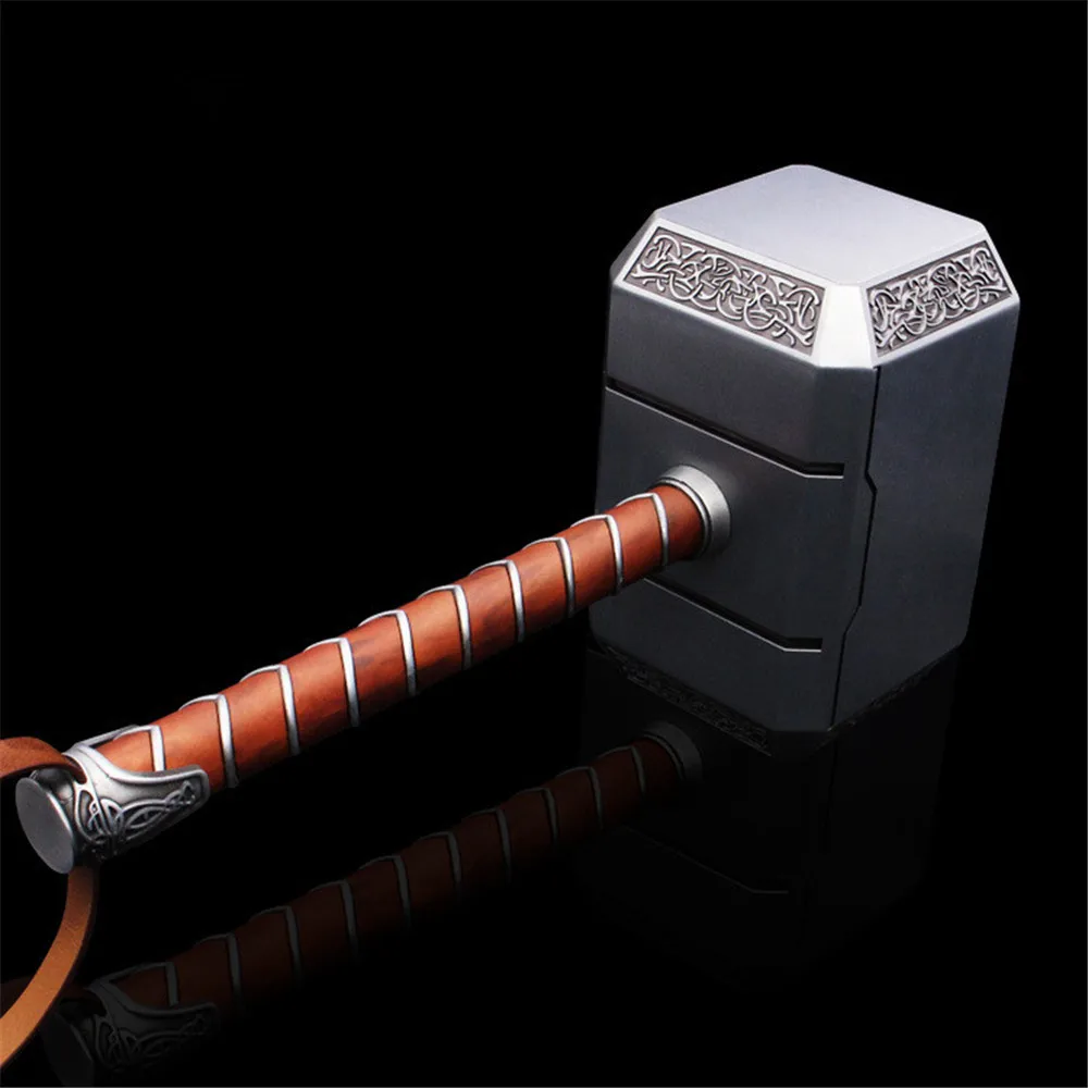1:1 масштаб Мстители Тор руки Mjolnir фигурка куклы игрушки полностью Металлическая Статуя Бюст фигурка Коллекционная модель игрушка подарок