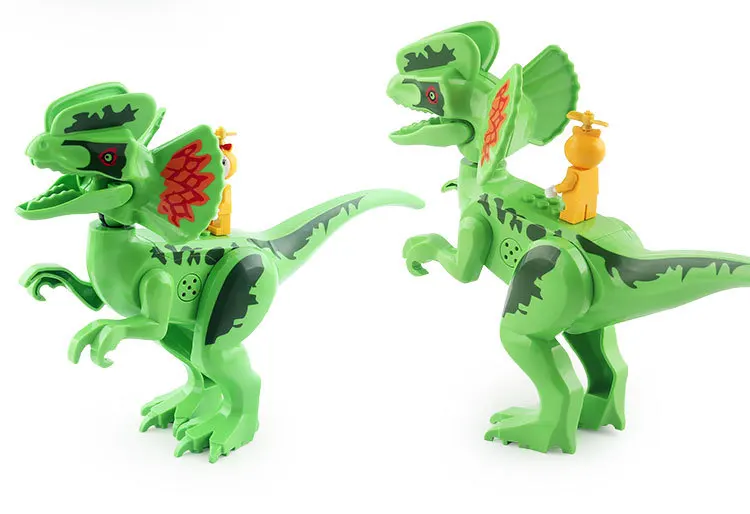 Игрушка динозавр T-Rex Модель Животное в сборе Юрского периода Динозавр строительные блоки подарок для мальчика девочки