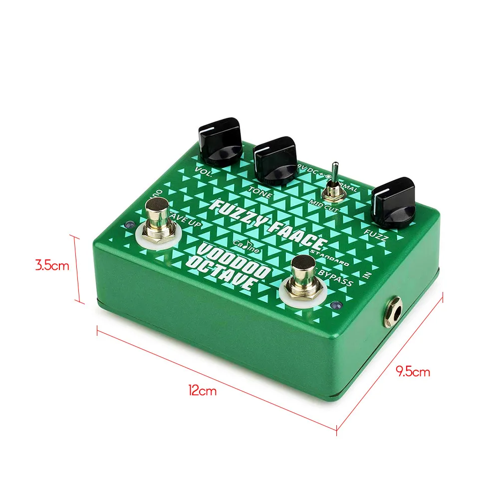 Caline CP-53 Octave Fuzz гитарный эффект педаль электрическая Fuzz гитарная педаль корпус из алюминиевого сплава True Bypass