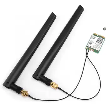 

Dual-Band Wireless Network Card 2974Mbps Wi-Fi6 m.2 CNIVo with AC68U antenna For Intel AX201 network card 4