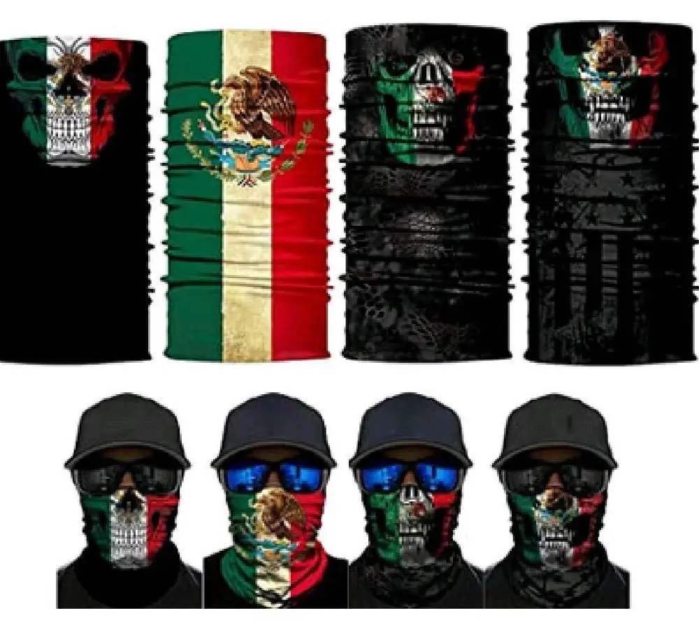 Шарф-маска бесшовный в полоску и со звездами | Аксессуары для одежды