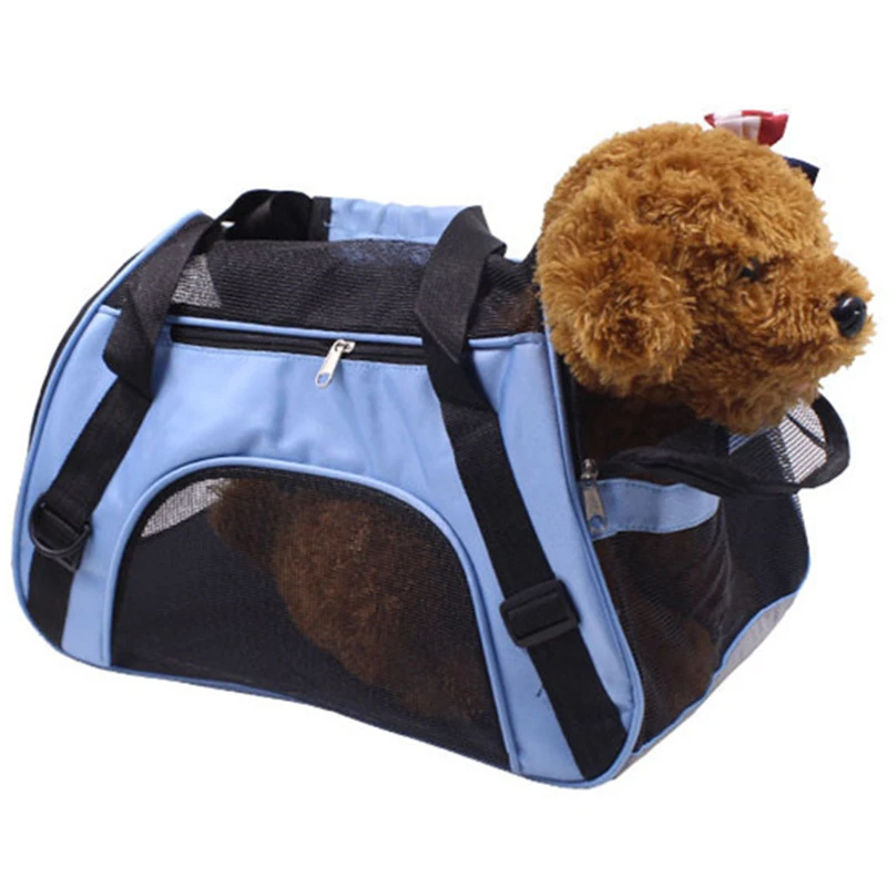 

FGGS-Portable Pet Backpack Messenger Carrier Bags Cat Dog Carrier Outgoing Travel Teddy Packets Breathable Small Pet Handbag