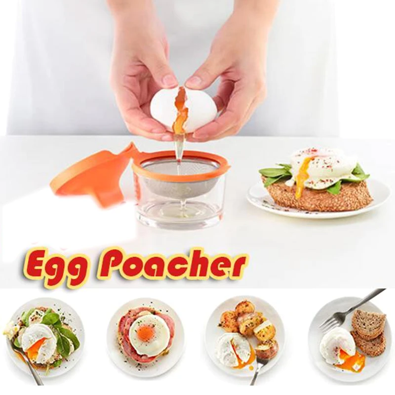 

2Pcs Egg Poachers Perfectly Cooker Egg Boiler Cup Skillet Egg Set Double Cooking Tools