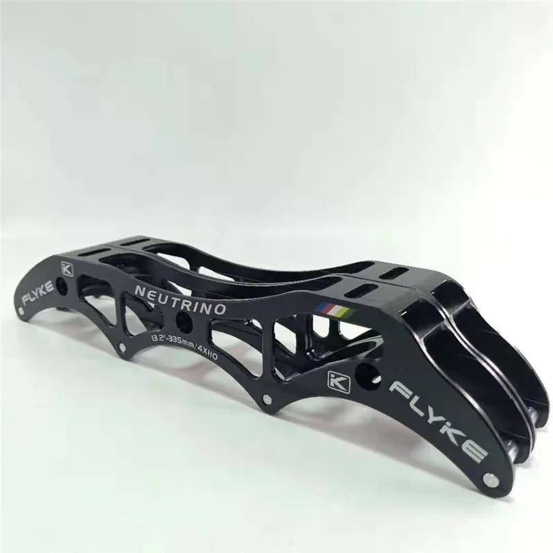 Flyke NEUTRINO 3X125mm 3X110mm 3X100mm 3 wheels inline speed skates frame 4*110MM 4*100MM 4*90MM Skating patines base 1 pair inline speed skates frame