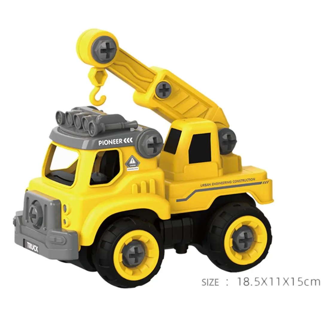 

Surwish 31Pcs Assembly Electric Remote Control Crane Engineering Car Toy DIY Truck Model Toy Nut Assembly Toy Model Kits
