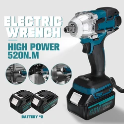 Makita – perceuse électrique 3 en 1, clé sans balais, tournevis sans fil, 1/2 pouces, outils de perceuse à percussion Portable pour batterie 18V 