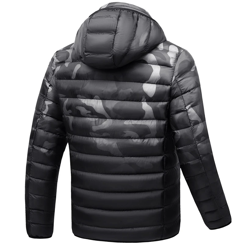 2021 New Men Winter Warm USB Heating Fleece Jackets Parkas Men Smart Thermostat Detachable Hooded Heated Waterproof Jacket Men waterproof jacket