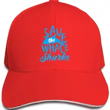 Бейсбольная Кепка унисекс с изображением китов и акул, Классическая Регулируемая Кепка на липучке