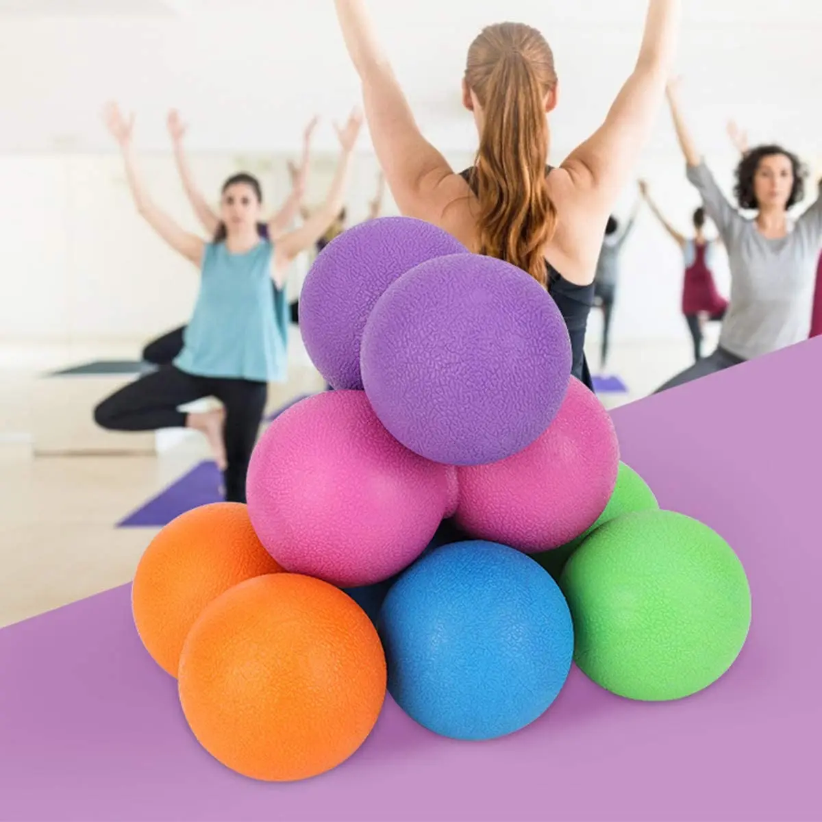 

Массажный мяч из арахисового термопластичного эластомера, массажер для глубоких тканей для шеи/верхней спины, самомиофасный сброс