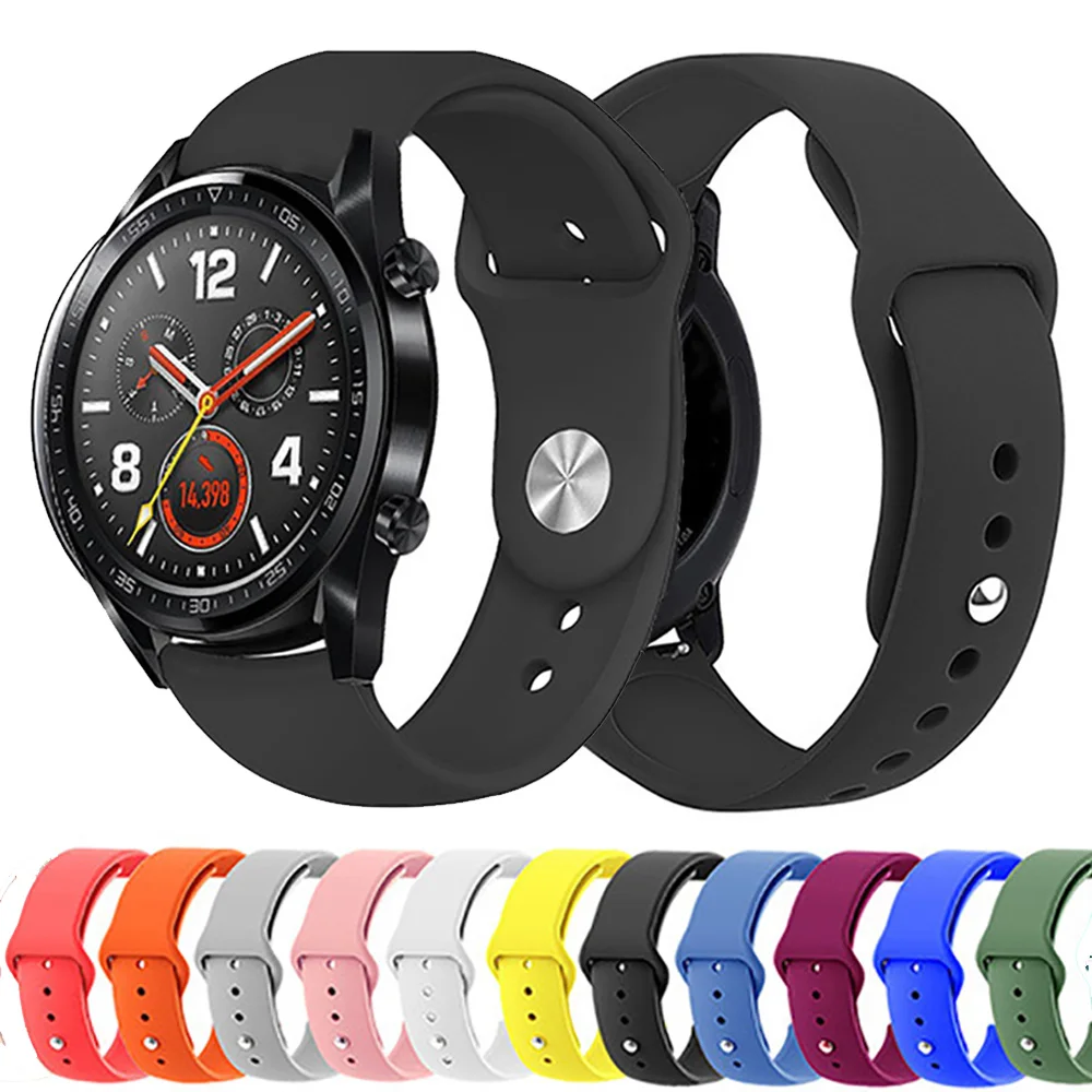 Для Huami Amazfit GTR 47 мм силиконовый ремешок спортивный Замена резины браслет 22 2