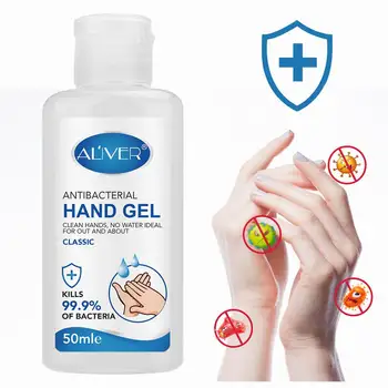 

Portable Antibacterial Hand Sanitizer Disposable Disinfectant Gel Non-Rinse Instant Hand Soap Wipe Out Bacteria 50ml Hand Gel
