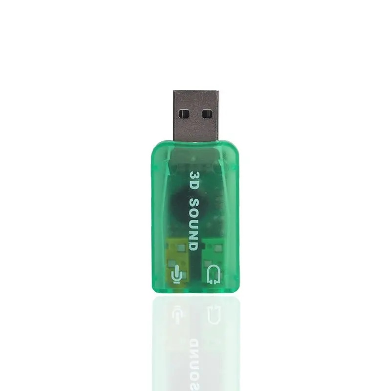 Звуковая карта USB, внешний адаптер Звуковая карта с динамиком наушники и микрофон разъем для USB аудио устройства