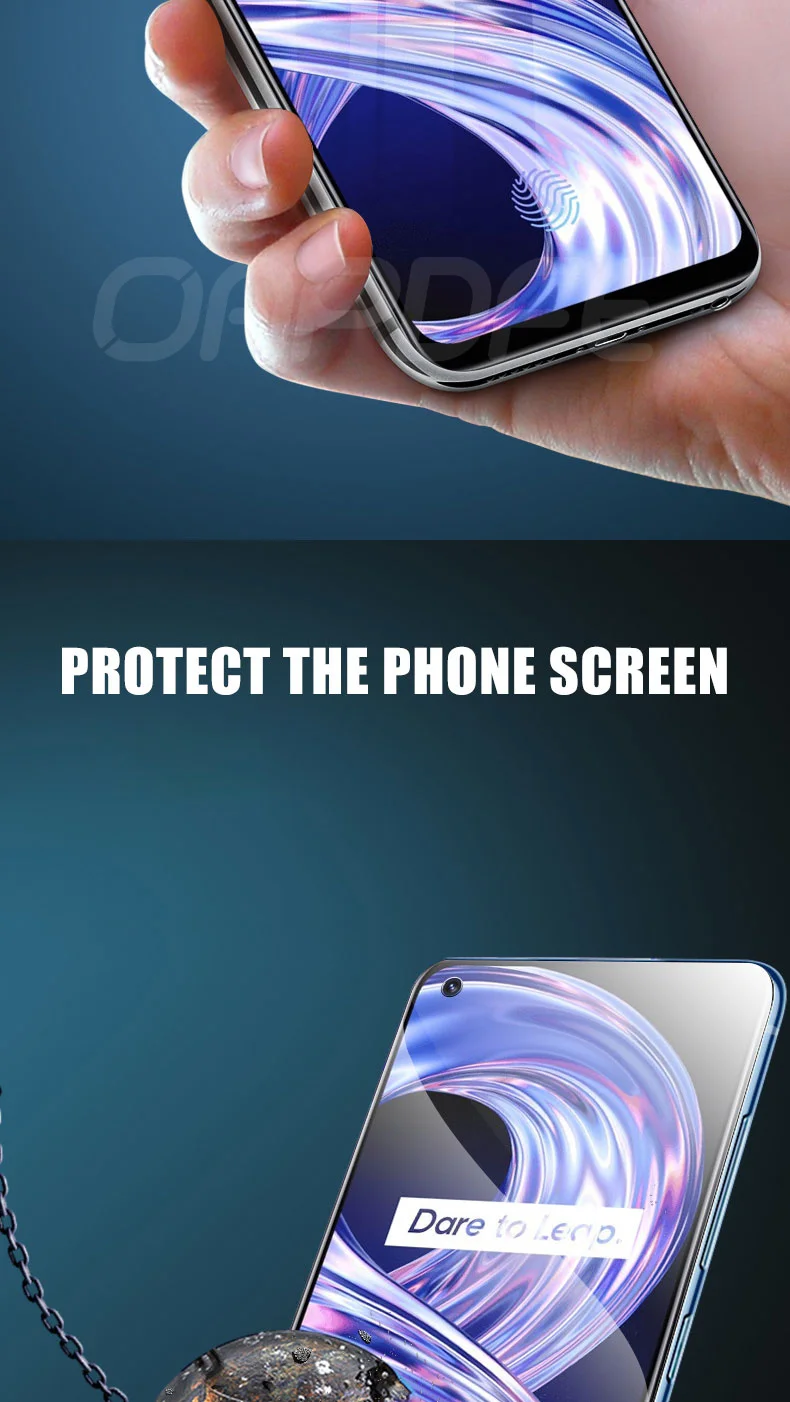 9D Protective Glass For OPPO Realme 8 7 Pro 7i X XT X3 Tempered Glass Realme GT Neo X2 X7 X50 Pro Screen Protector Film Case mobile phone screen protector
