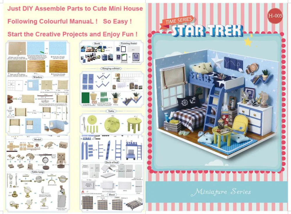 3D миниатюрные миниатюры для кукольного домика ручной работы DIY кукольный домик с деревянная мебель для дома игрушка для детей подарок на день рождения