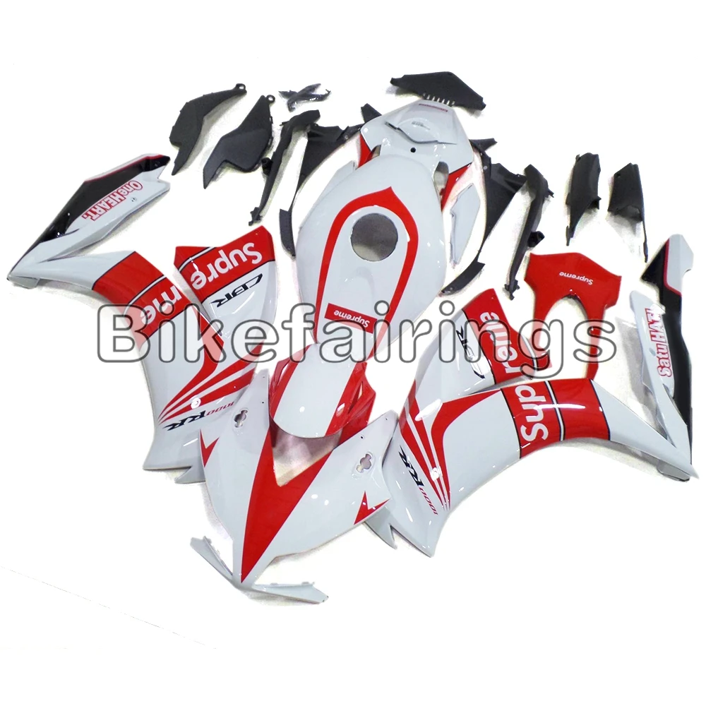 Впрыска полный комплект обтекателя для Honda CBR1000RR 2012 2013 CBR 1000RR ABS пластик электронный атомайзер-глянец белый красный