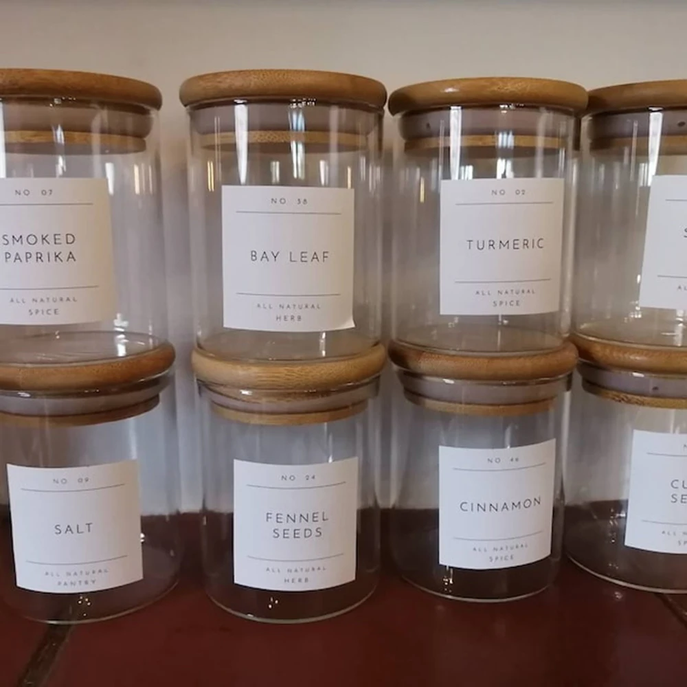 Spice jar labels and template to print