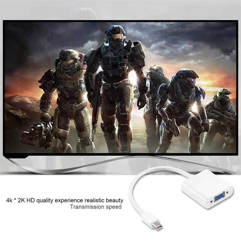 Мини 3-дюймовый DisplayPort DP To VGA Кабель-адаптер для ноутбука