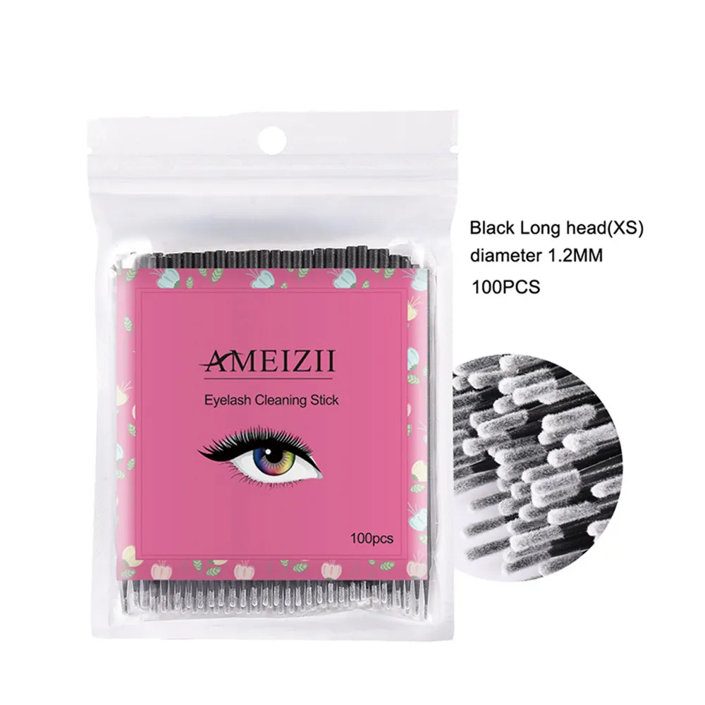 Disposable Micro Brushes Makeup Regular Tool Eyelash Cotton Swab Cleaning Swab Eyelash Brushes Hot Natural Eyelashes Remover
