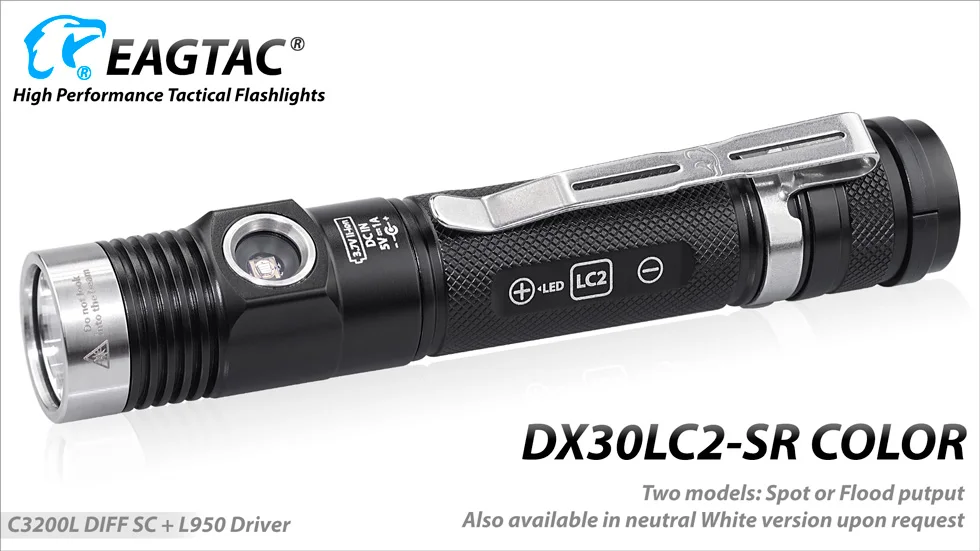 EAGTAC DX30LC2-SR Цвет XPL HI 365NM 395NM УФ светодиодный Перезаряжаемые фонарик изготовленный на заказ гравировальный супер яркий фонарь 18650 Батарея