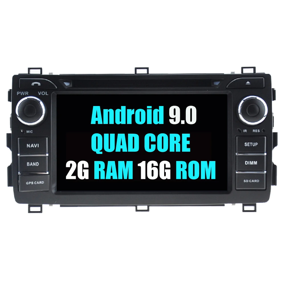PX30 Android 9.0 RoverOne автомобильный мультимедийный плеер для Toyota Auris& Auris E180 2013- Android 9,0 4G+ 64G DVD gps навигация радио головное устройство - Цвет: PX30 Android 9.0