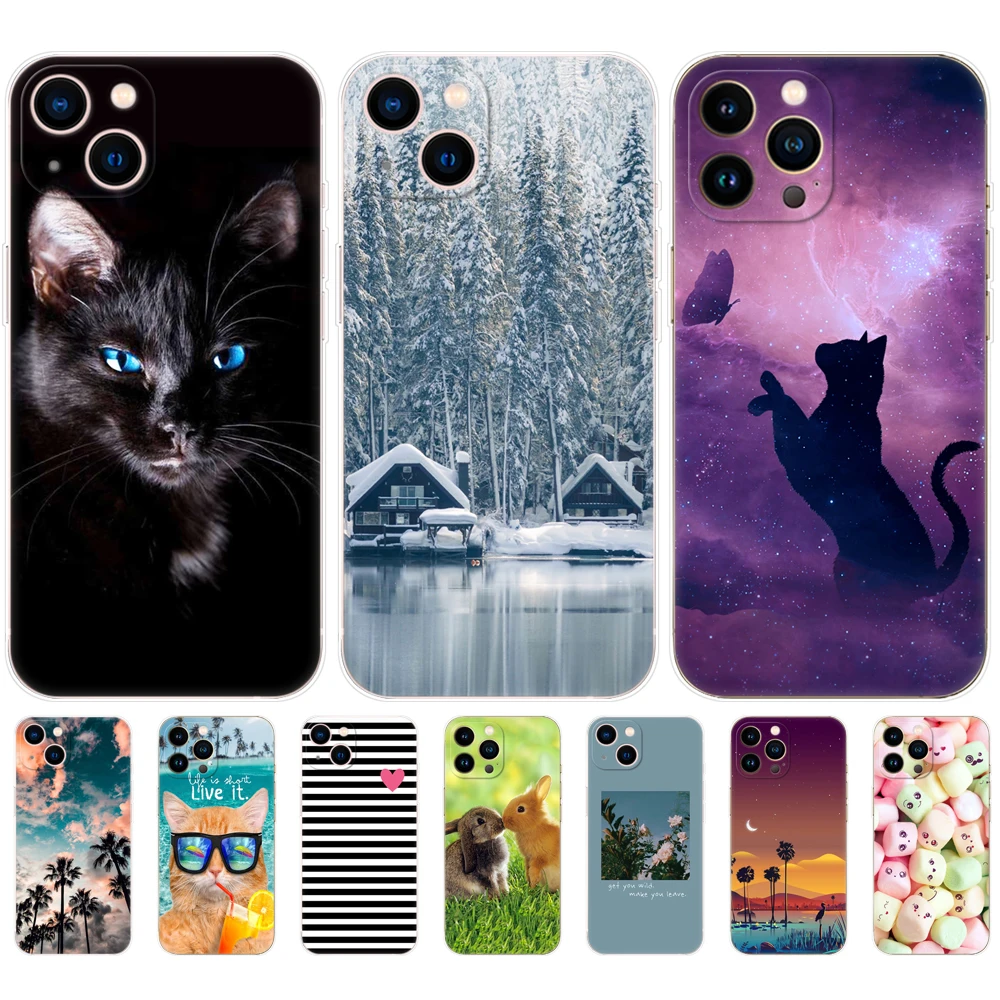 Per Iphone 13 Custodia Per Iphone 13 Mini Custodia Per Iphone 13 Pro Max Cover Posteriore Per Apple Iphone 13Pro Silicone Soft Tpu Fundas