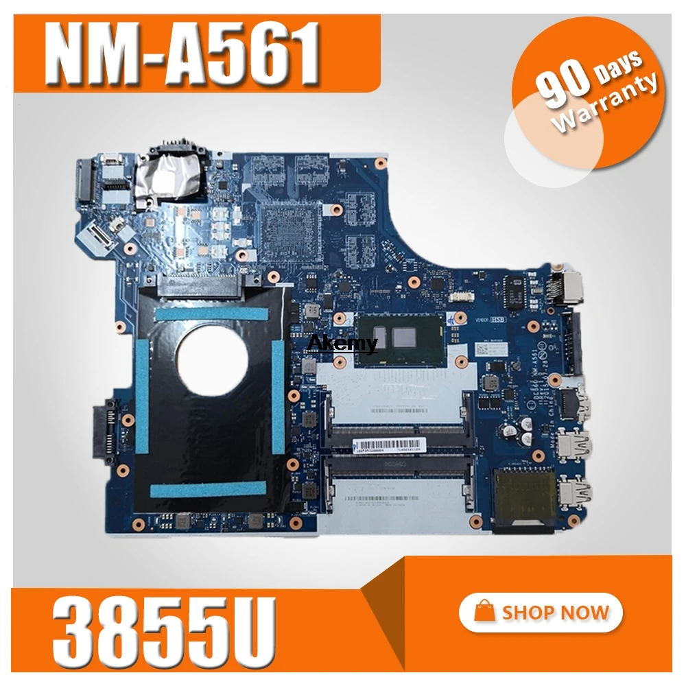 

BE560 NM-A561 motherboard for Lenovo Thinkpad E560 E560C notebook motherboard CPU 3855U DDR3 100% test work