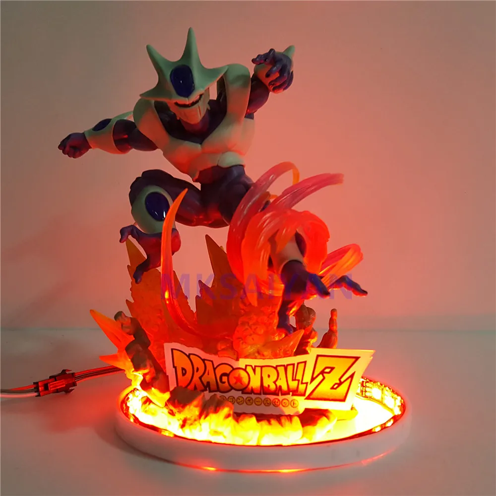 Dragon Ball Z Coora аниме светодиодный фигурки экшн-фигурка с дистанционным изменением цвета кулер игрушки светильник DIY Набор Модель Рождественский подарок для детей