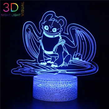 

ATOPH LED 3D Night Light Dinosaur Series LED Nightlight Great Xmas Birthday Gifts for Children USB Charging
