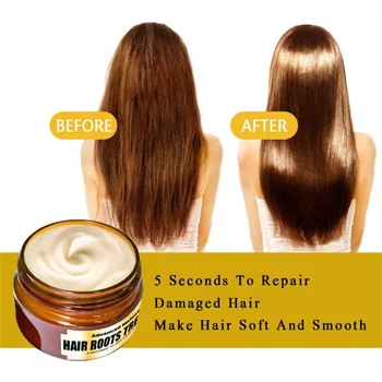 

Hair Roots Treatment Mask Hair Essence Repair Damage Soft Hair for All Types of Hair Keratin Hair and Scalp Treatment Hair Care
