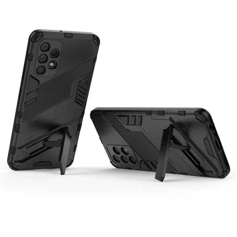 Car Magnetic Holder Stand Armor Phone Case with Back Cover – Enhanced Protection and Convenience