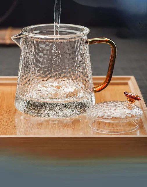 Heat-Resistant Glass Fashion Hot-Selling Teapot Household Teapot Scented Tea Black Tea Kung Fu Tea Set 300ml