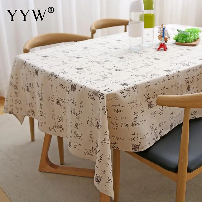 Nordic Style Tablecloth Printed Table Cover Cotton Rectangular Tablecloths In Fabric Home Table Clo