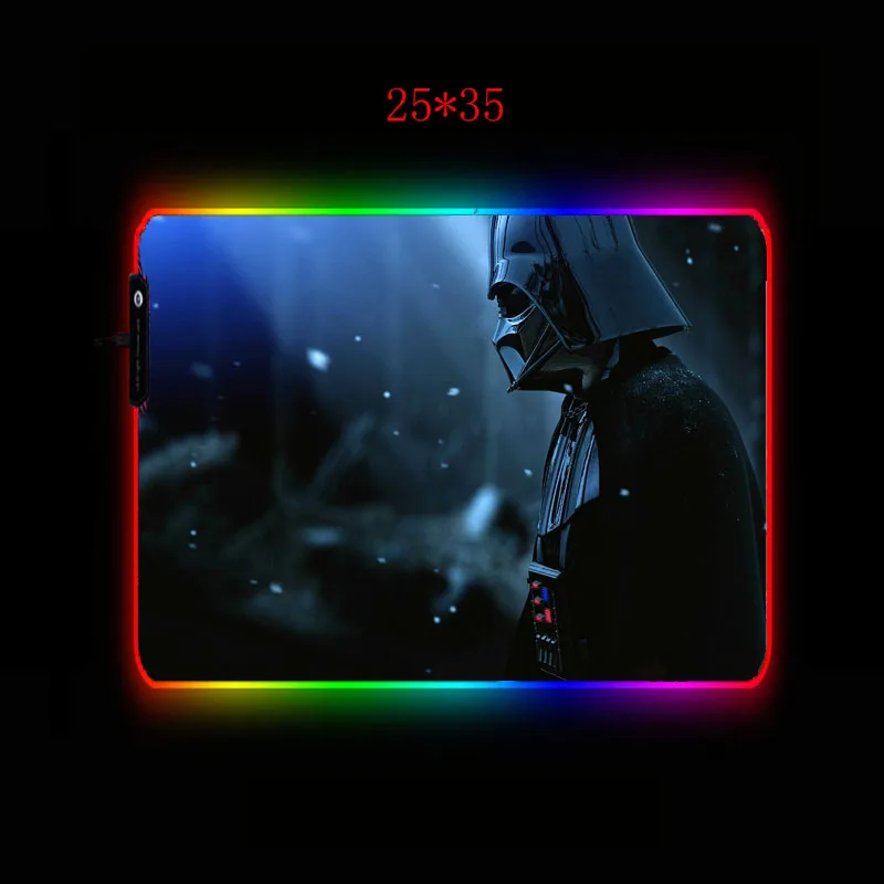  XGZ Star War Gaming Mouse Pad RGB Gamer Large Mousepad LED Lighting USB Keyboard Colorful Desk Mice