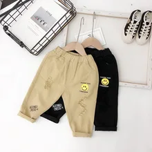 Детские штаны на весну и осень, штаны для мальчиков и девочек 1, 2, 3, 4 лет, Осенний тонкий повседневный комбинезон в Корейском стиле для кормления