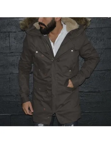 Winter Thick Warm Fleece Hooded Parkas Jackets For Men's Cargo Clothes Coat Plus Size 4XL 5XL 6XL - Цвет: ST0003 A