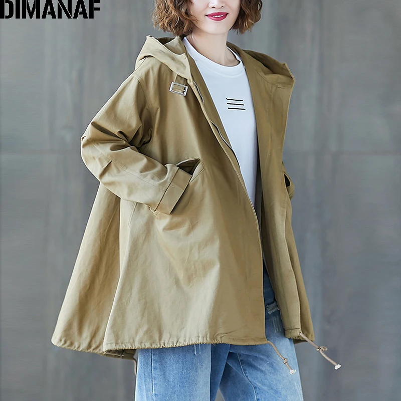 Greatest  DIMANAF Plus Size Women Bomber Jackets Coats Big Size Autumn Winter Zipper Casual Female Outerwear 