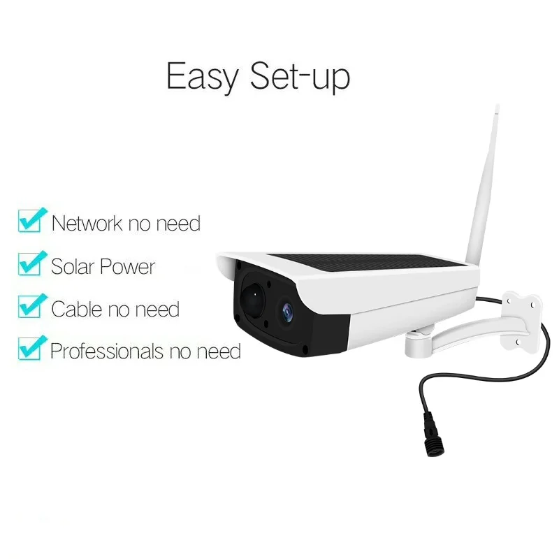 Солнечная WiFi ip камера 1080P HD уличная перезаряжаемая батарея беспроводная