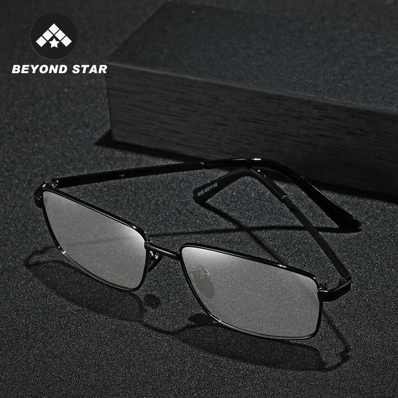 BEYONDSTAR классические ретро квадратные фотохромные солнцезащитные очки для мужчин Поляризованные Вождения модные очки Gafas De Sol Hombre G18102