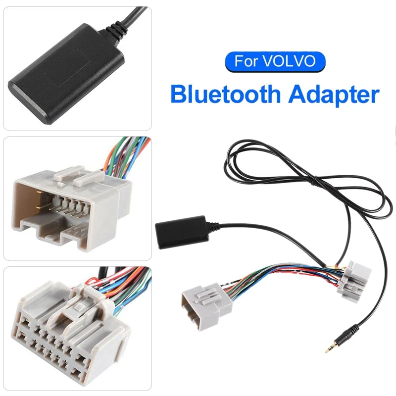 Автомобильный 14Pin Bluetooth музыкальный адаптер Aux аудио кабель для Volvo C30 C70 S40 S60 S70 S80 V40