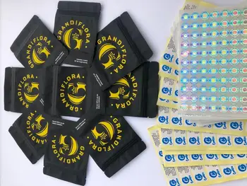 

Cookies Grandiflora Black Yellow Bags Mylar Bags Local Medicated Edibles Smell Proof Bags Hologram Stickers And Flavors Label p