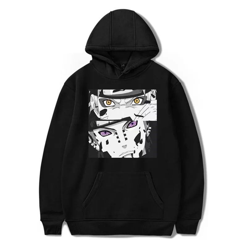 Японское аниме Наруто толстовки для мужчин и женщин Harajuku уличная Uchiha Itachi Косплей Толстовка Уличная Повседневная флисовая толстовка - Цвет: black5