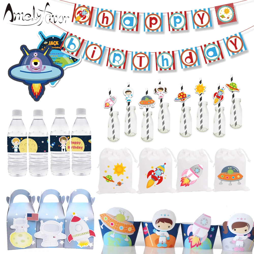 Detalles Cumpleaños Niños Kit Fiesta Espacial (12 Uds) - ¡Incluye Tatuajes  Luminosos! Regalitos Para Niños De 4 Años, image size:1000x1000