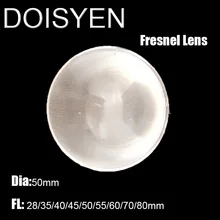 Светодиодный прожектор с линзой Френеля объектив диаметр 50 мм 28/35/40/45/50/55/60/70/80 мм с линзой Френеля с регулируемой яркостью для Diy проектор с линзой Френеля с регулируемой яркостью линзы солнечные концентратор для сценического освещения