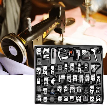 

48pcs Multi-function Set Blind Accessory Home Use Domestic Hemmer Presser Foot Sewing Machine Braiding For Brother Singer Janom