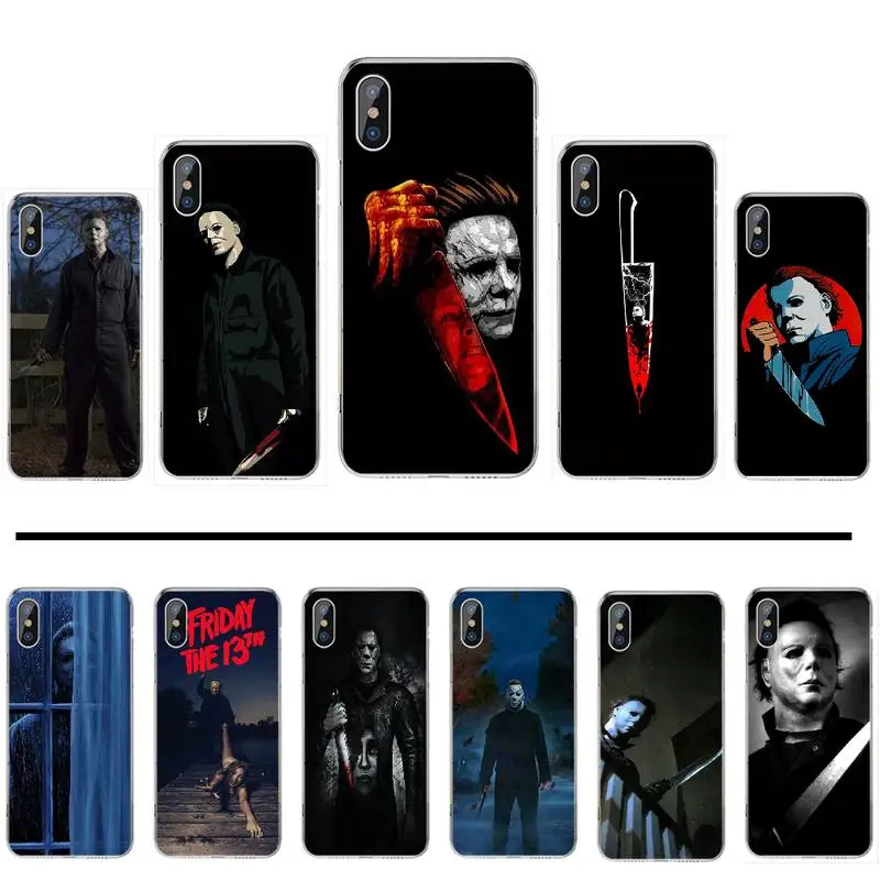 Чехол для телефона на Хэллоуин с надписью Curse Of Michael Myers Horror чехол iphone 4 4s 5 5s 5c se 6 6s 7 8