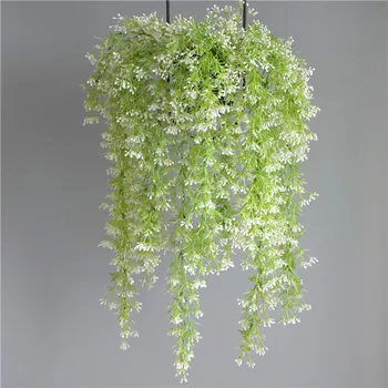 

Artificial Leaves Plastic Plant Vine Wall Hanging Garden Living Room Club Bar Decorated Fake Leaves Green Plant Ivy