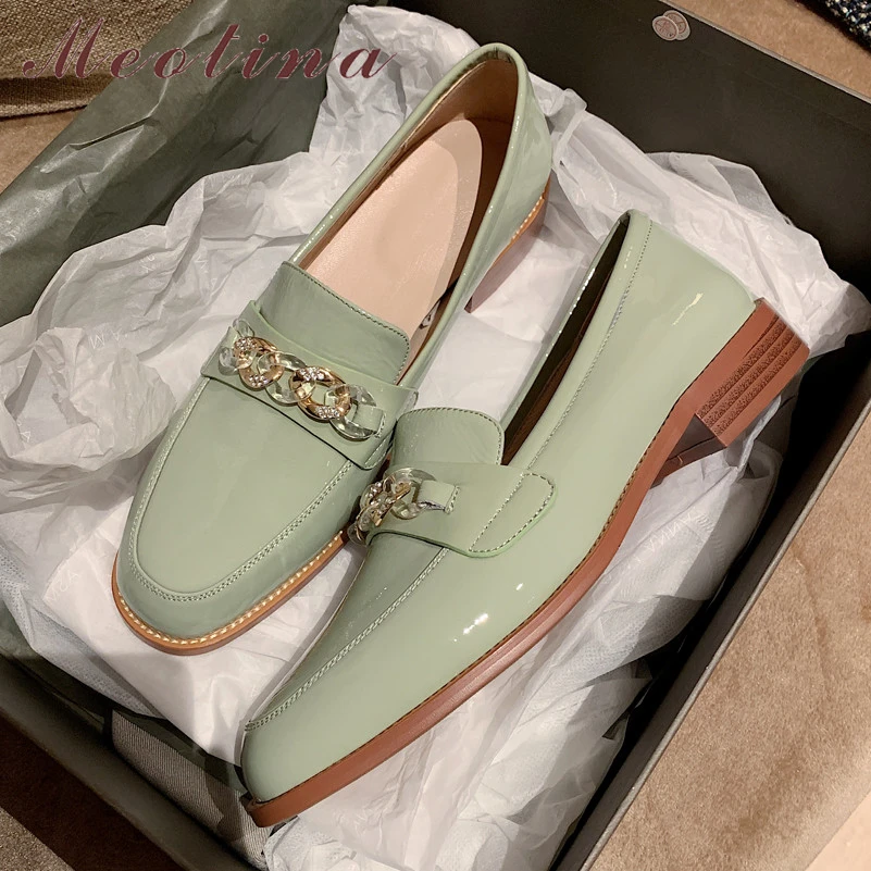womens heeled loafer shoes